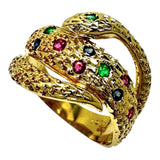 12.5号 スネークモチーフ ルビー 計0.16ct サファイア 計0.09ct エメラルド 計0.07ct リング・指輪 K18ゴールド 18金 5.8g レディース
【中古】【真子質店】【NN】




【IIMoMo】