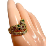12.5号 スネークモチーフ ルビー 計0.16ct サファイア 計0.09ct エメラルド 計0.07ct リング・指輪 K18ゴールド 18金 5.8g レディース
【中古】【真子質店】【NN】




【IIMoMo】