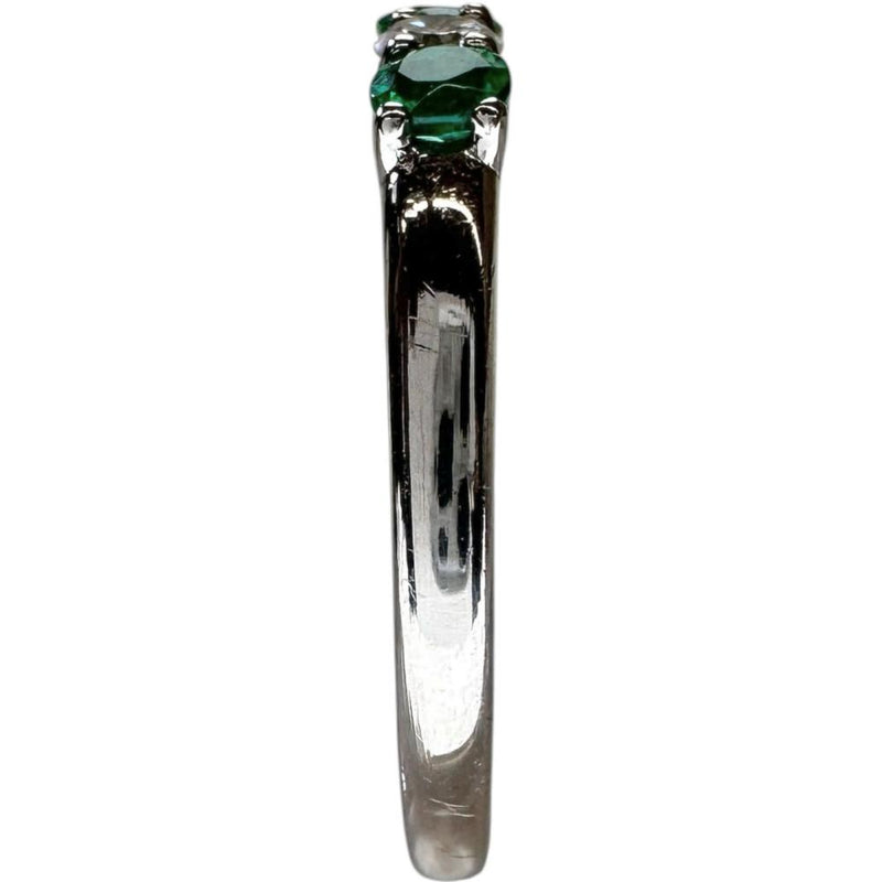 12.5号 エメラルド 0.35ct ダイヤモンド 0.20ct リング・指輪 Pt900