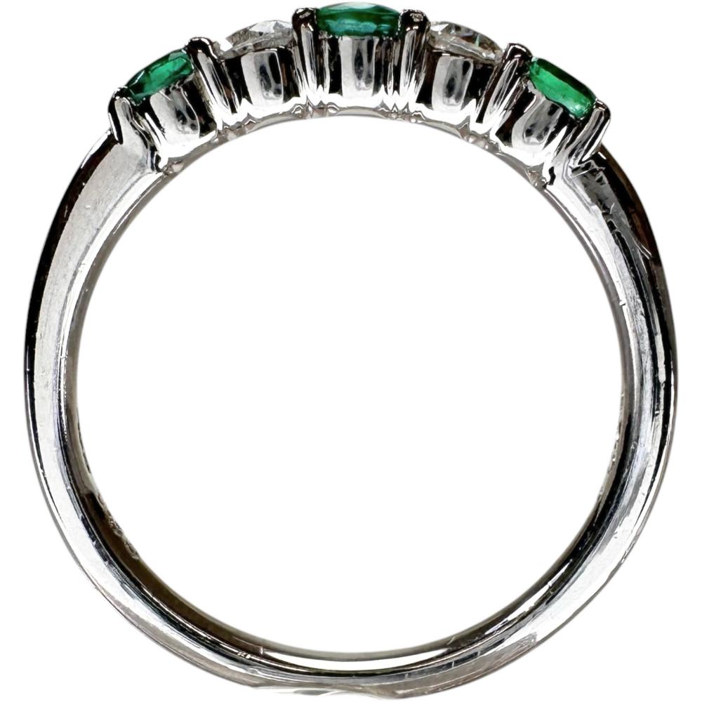 新品未使用　pt900 ダイヤモンド1.10ct エメラルド0.35ctリング 12.5号 エメラルド 0.35ct ダイヤモンド 0.20ct リング・指輪 Pt900