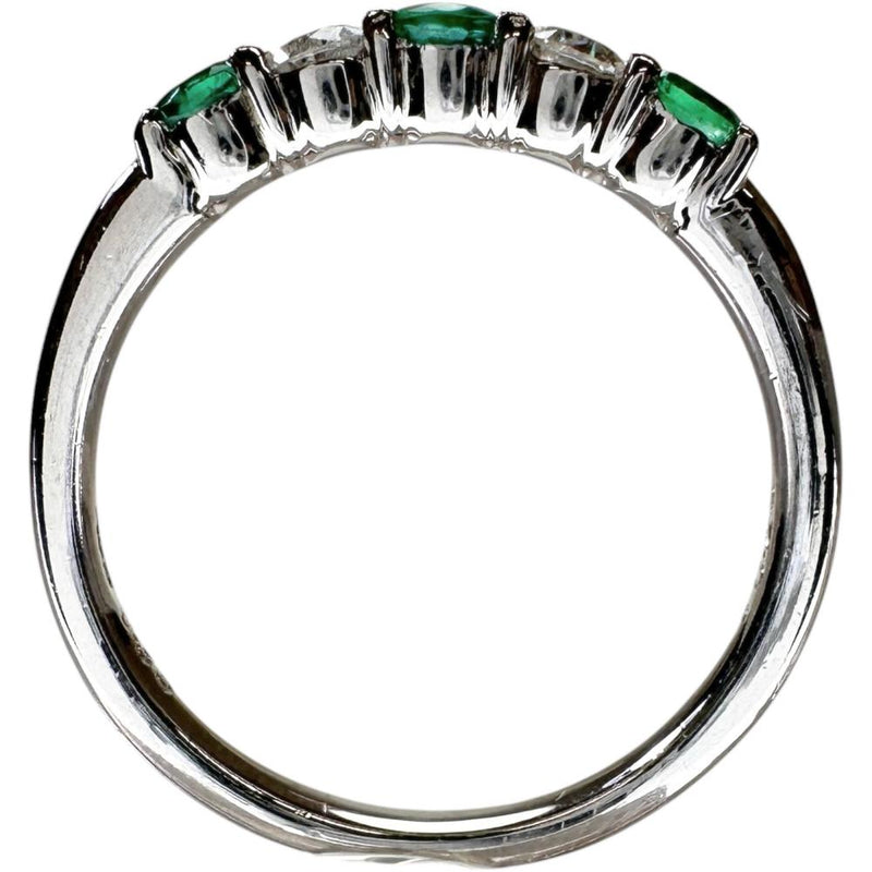 12.5号 エメラルド 0.35ct ダイヤモンド 0.20ct リング・指輪 Pt900 