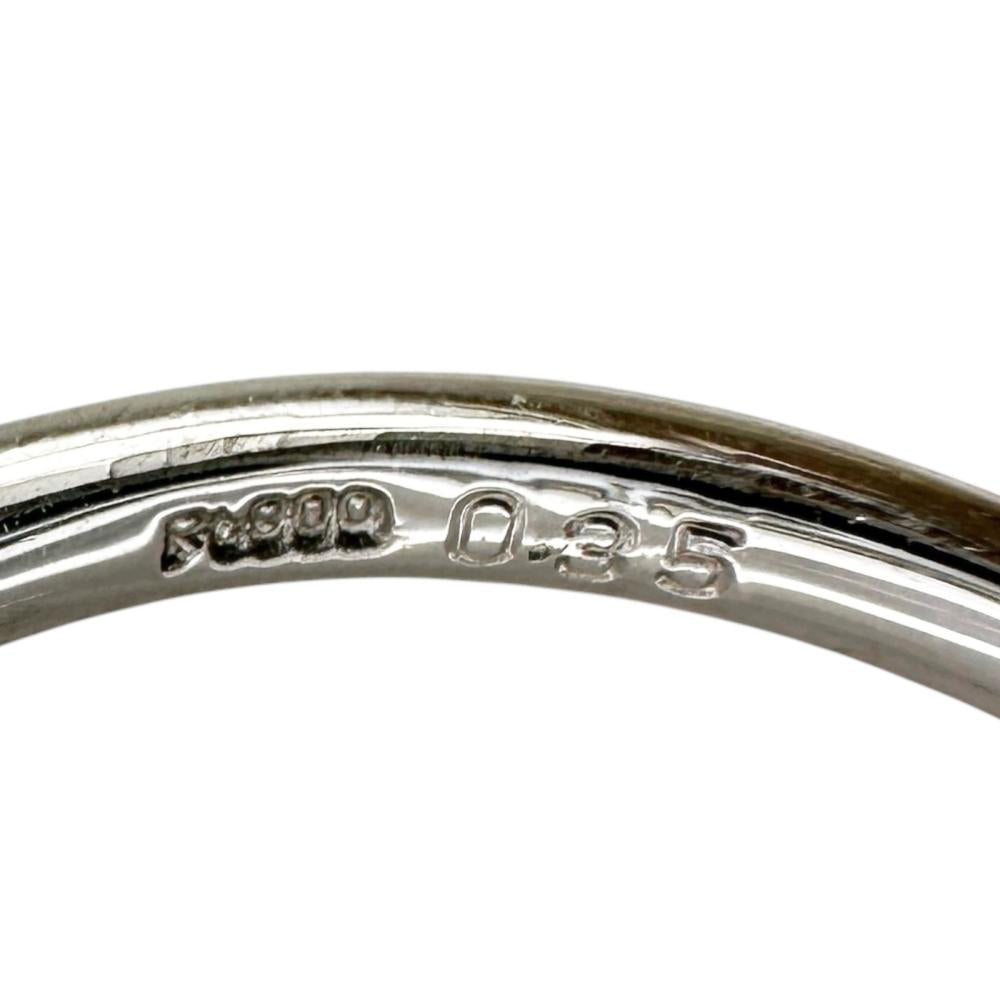 12.5号 エメラルド 0.35ct ダイヤモンド 0.20ct リング・指輪 Pt900