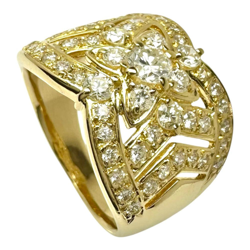 11.5号 ダイヤモンド 計1.00ct リング・指輪 K18ゴールド 18金 7.6g 