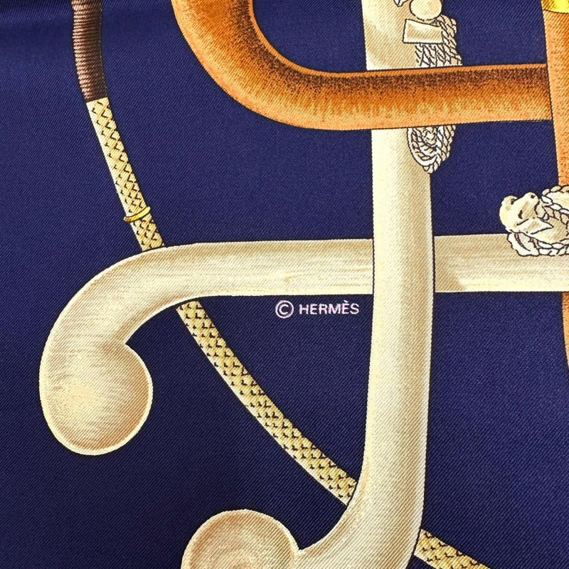 HERMES/エルメス】 カレ90 「CANNES&POMMEAUX 杖とステッキの飾り