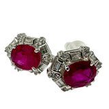 Ruby 0.71/0.75ct Total 0.16×2ct Diamond Earrings K18WG 18K White Gold 2.2g Ladies
【Used】【Makoto Shichiten】【NN】


【YYx】