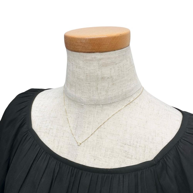 agete/アガット】 ダイヤモンド 0.02ct ネックレス K18ゴールド 18金 