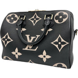 【LOUIS VUITTON/ルイ・ヴィトン】 スピーディ・バンドリエール25 M58947 2WAYショルダーバッグ ハンドバッグ モノグラムアンプラント ブラック＆アイボリーレザー/ゴールド金具 レディース【中古】【真子質店】【BL】




【TMixMo】