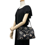 【LOUIS VUITTON/ルイ・ヴィトン】 スピーディ・バンドリエール25 M58947 2WAYショルダーバッグ ハンドバッグ モノグラムアンプラント ブラック＆アイボリーレザー/ゴールド金具 レディース【中古】【真子質店】【BL】




【TMixMo】