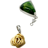 2WAY Green Tourmaline 6.432 ct Diamond 0.043ct Pendant Top K18YG Yellow Gold 18K/K18WG White Gold 18K 4.8g Ladies
[Used] [Makoto Shichiten] [NN]

[YYx]