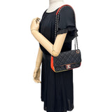 【CHANEL/シャネル】 マトラッセ チェーンショルダー 幅22cm ショルダーバッグ 23番台（2017年） レザー ブラック/マルチカラー/シルバー金具 レディース【中古】【真子質店】【BL】




【MaYMax】