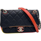 【CHANEL/シャネル】 マトラッセ チェーンショルダー 幅22cm ショルダーバッグ 23番台（2017年） レザー ブラック/マルチカラー/シルバー金具 レディース【中古】【真子質店】【BL】




【MaYMax】