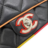 【CHANEL/シャネル】 マトラッセ チェーンショルダー 幅22cm ショルダーバッグ 23番台（2017年） レザー ブラック/マルチカラー/シルバー金具 レディース【中古】【真子質店】【BL】




【MaYMax】