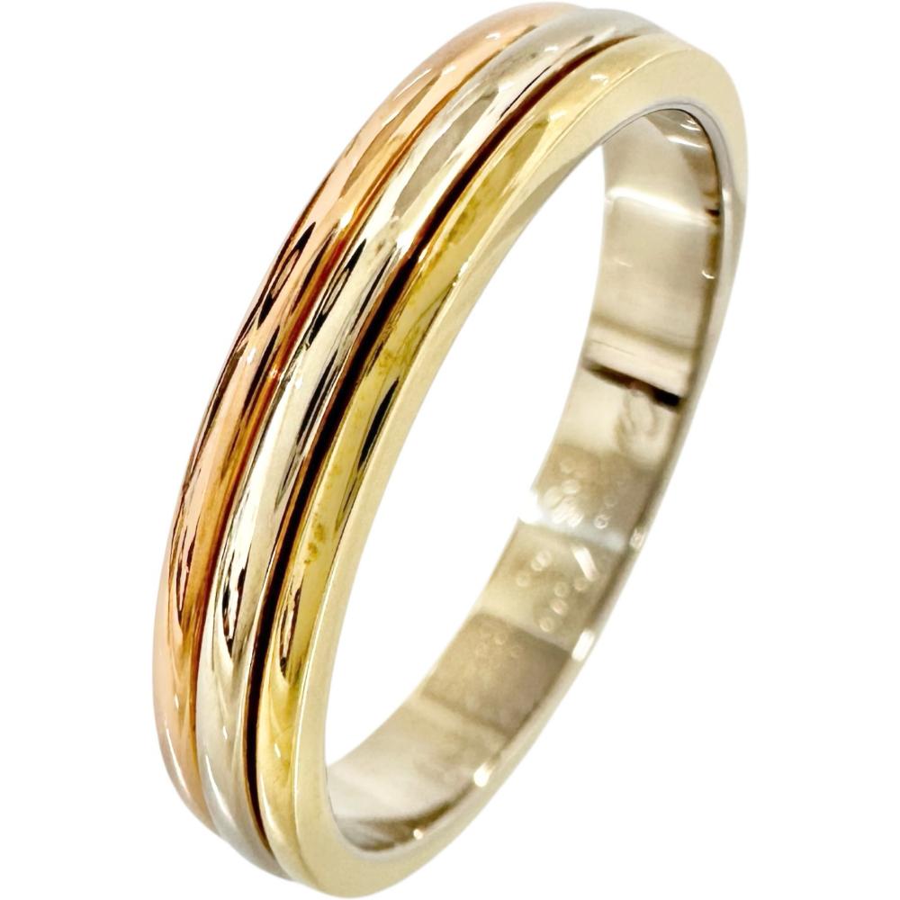 Cartier　カルティエ　K18スリーカラーウエディングリング 58号750 17.5号【CARTIER/カルティエ】 スリーカラー リング・指輪 K18ゴールド
