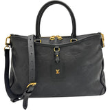 【LOUIS VUITTON/ルイ・ヴィトン】 トリアノンMM M46487 モノグラムアンプラント ハンドバッグ レザー ブラック＆ネイビー/ゴールド金具 レディース【中古】【真子質店】【BL】




【TKSD】