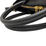 【LOUIS VUITTON/ルイ・ヴィトン】 トリアノンMM M46487 モノグラムアンプラント ハンドバッグ レザー ブラック＆ネイビー/ゴールド金具 レディース【中古】【真子質店】【BL】




【TKSD】