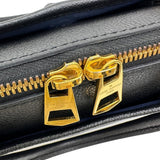 【LOUIS VUITTON/ルイ・ヴィトン】 トリアノンMM M46487 モノグラムアンプラント ハンドバッグ レザー ブラック＆ネイビー/ゴールド金具 レディース【中古】【真子質店】【BL】




【TKSD】