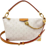 【LOUIS VUITTON】 Hobo Trunk M14661 Monogram Heritage Shoulder Bag RFID tag PVC/Vachetta Leather Off-white/Gold Hardware Women's【Used】【Makoto Shichiten】【BL】【MaISx】