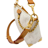 【LOUIS VUITTON】 Hobo Trunk M14661 Monogram Heritage Shoulder Bag RFID tag PVC/Vachetta Leather Off-white/Gold Hardware Women's【Used】【Makoto Shichiten】【BL】【MaISx】
