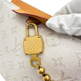 【LOUIS VUITTON】 Hobo Trunk M14661 Monogram Heritage Shoulder Bag RFID tag PVC/Vachetta Leather Off-white/Gold Hardware Women's【Used】【Makoto Shichiten】【BL】【MaISx】