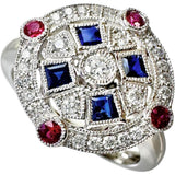 13号 ダイヤモンド 0.22ct サファイア 0.40ct ルビー 0.15ct リング・指輪 K18WGホワイトゴールド 18金 3.9g レディース
【中古】【真子質店】【NN】




【KIMo】