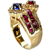 15号 ルビー 0.95ct サファイア 0.95ct ダイヤモンド 0.42ct リング・指輪 K18ゴールド 18金 7.9g レディース
【中古】【真子質店】【NN】




【IDxMi】