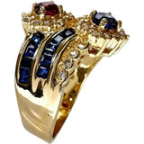 15号 ルビー 0.95ct サファイア 0.95ct ダイヤモンド 0.42ct リング・指輪 K18ゴールド 18金 7.9g レディース
【中古】【真子質店】【NN】




【IDxMi】