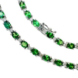 グリーングロシュラーガーネット 12.00ct ダイヤモンド 1.30ct ネックレス K18WGホワイトゴールド 18金 21.2g 43cm レディース
【中古】【真子質店】【NN】




【DxKx】