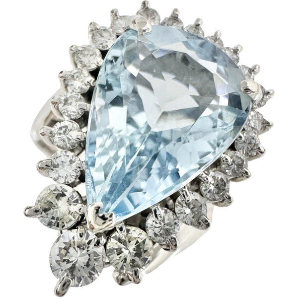 11号 アクアマリン 3.75ct ダイヤモンド 0.66ct リング・指輪 Pt900