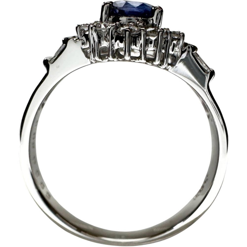 12号 サファイア 0.89ct ダイヤモンド 0.63ct リング・指輪 Pt900