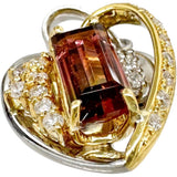 Bicolor Tourmaline 1.90 ct Diamond 0.29ct Pendant Top Pt900 Platinum/K18 Gold 18K 8.0g Ladies
[Used] [Makoto Shichiten] [NN]

[IIxx]