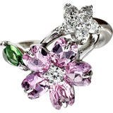 10号 フラワーモチーフ ピンクサファイア 0.85ct ダイヤモンド 0.15ct グリーングロシュラーガーネット 0.08 ct リング・指輪 K18WGホワイトゴールド 18金 4.6g レディース
【中古】【真子質店】【NN】




【MixMa】