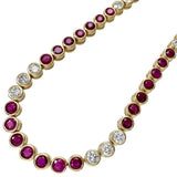 テニスブレスレット ルビー 6.395ct ダイヤモンド 1.71ct ブレスレット K18ゴールド 18金/K9ゴールド 9金 15.5g 20.5cm レディース
【中古】【真子質店】【NN】




【TYDx】
