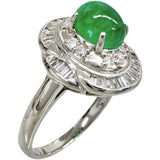 Size 11.5 Cabochon Emerald 1.15ct Diamond 0.43ct Ring Pt900 Platinum 5.4g Ladies
【Used】【Makoto Shichiten】【NN】

【MoMox】