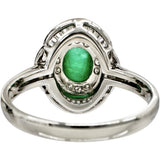 Size 11.5 Cabochon Emerald 1.15ct Diamond 0.43ct Ring Pt900 Platinum 5.4g Ladies
【Used】【Makoto Shichiten】【NN】

【MoMox】