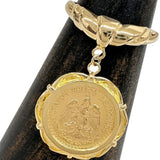 No. 13 Mexican Peso Gold Coin Dangle Ring K18 Gold 18k/K21.6 Gold 21.6k 5.2g Ladies
【Used】【Makoto Shichiten】【NN】



【STD】
