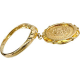 No. 13 Mexican Peso Gold Coin Dangle Ring K18 Gold 18k/K21.6 Gold 21.6k 5.2g Ladies
【Used】【Makoto Shichiten】【NN】



【STD】