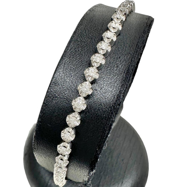 テニスデザイン ダイヤモンド 1.00ct ブレスレット Pt850プラチナ 11.9