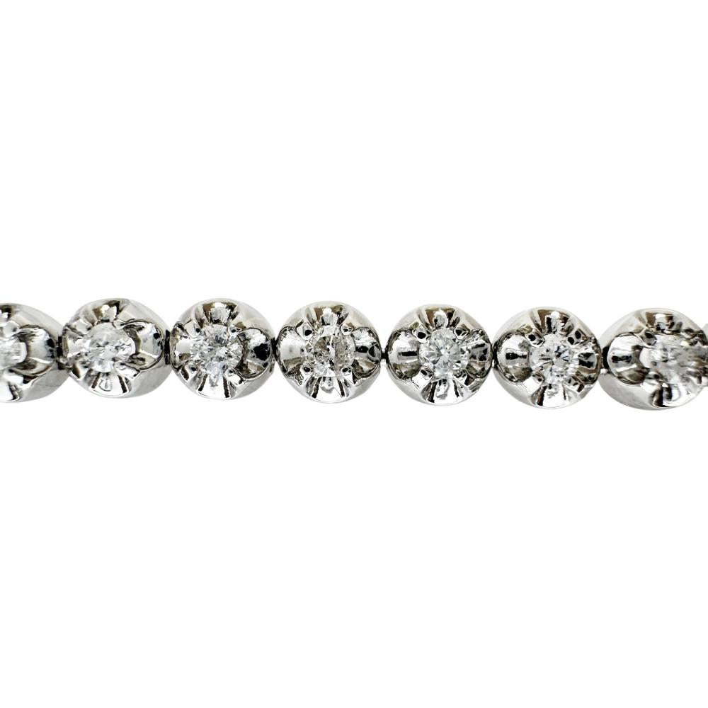 テニスデザイン ダイヤモンド 1.00ct ブレスレット Pt850プラチナ 11.9