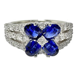 Size 11.5 Sapphire Total 1.24ct Diamond Total 0.56ct Ring Pt900 Platinum 8.2g Ladies
【Used】【Makoto Shichiten】【NN】

【MiTMo】