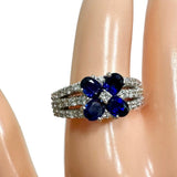 Size 11.5 Sapphire Total 1.24ct Diamond Total 0.56ct Ring Pt900 Platinum 8.2g Ladies
【Used】【Makoto Shichiten】【NN】

【MiTMo】