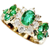 Size 11.5 Emerald Diamond Ring K18 Gold 18k 2.9g Ladies
【Used】【Makoto Shichiten】【NN】

【DMiD】