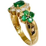 Size 11.5 Emerald Diamond Ring K18 Gold 18k 2.9g Ladies
【Used】【Makoto Shichiten】【NN】

【DMiD】