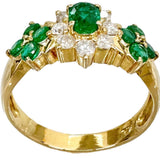 Size 11.5 Emerald Diamond Ring K18 Gold 18k 2.9g Ladies
【Used】【Makoto Shichiten】【NN】

【DMiD】