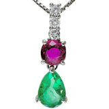 エメラルド 0.81ct ルビー 0.58ct ダイヤモンド 0.13ct ネックレス Pt900プラチナ/Pt850プラチナ 4.2g 45cm レディース
【中古】【真子質店】【NN】




【SxT】