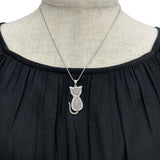 ネコモチーフ ブラウンダイヤモンド 0.97ct ダイヤモンド 0.57ct ネックレス K18WGホワイトゴールド 18金 6.7g 45.5cm レディース
【中古】【真子質店】【NN】




【IDxMi】
