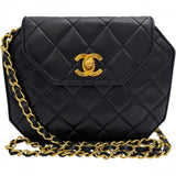 【CHANEL/シャネル】 オクタゴン マトラッセ チェーンショルダー シリアルシール有 ショルダーバッグ 10番台（2006年） ラムスキン ブラックレザー/ゴールド金具 レディース【中古】【真子質店】【BL】




【Txxx】