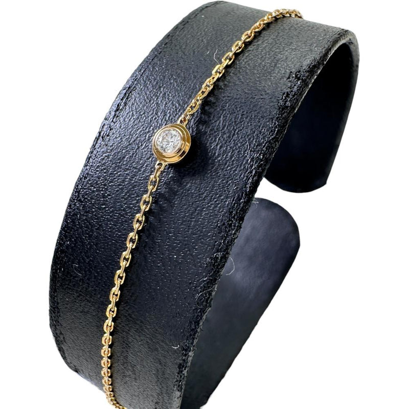 【美品】Cartier ダムールブレスレット PG K18 ダイヤ0.04ct CARTIER/カルティエ】 ダムール XS 1Pダイヤモンド 0.04ct