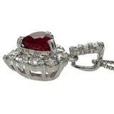 ハートカットルビー 0.41ct ダイヤモンド 0.20ct ネックレス Pt850プラチナ/Pt900プラチナ 2.8g 45cm レディース
【中古】【真子質店】【NN】




【MaMax】