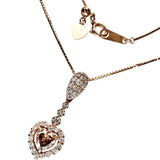 ブラウンダイヤモンド（ハートシェイプ） 0.32ct ダイヤモンド 0.25ct ネックレス K18PGピンクゴールド 18金 3.8g 45cm レディース
【中古】【真子質店】【NN】




【KIMo】