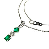 エメラルド 計0.71ct ダイヤモンド 計0.23ct ネックレス Pt850プラチナ/K18WGホワイトゴールド 18金 5.0g 40cm レディース
【中古】【真子質店】【NN】




【YYx】